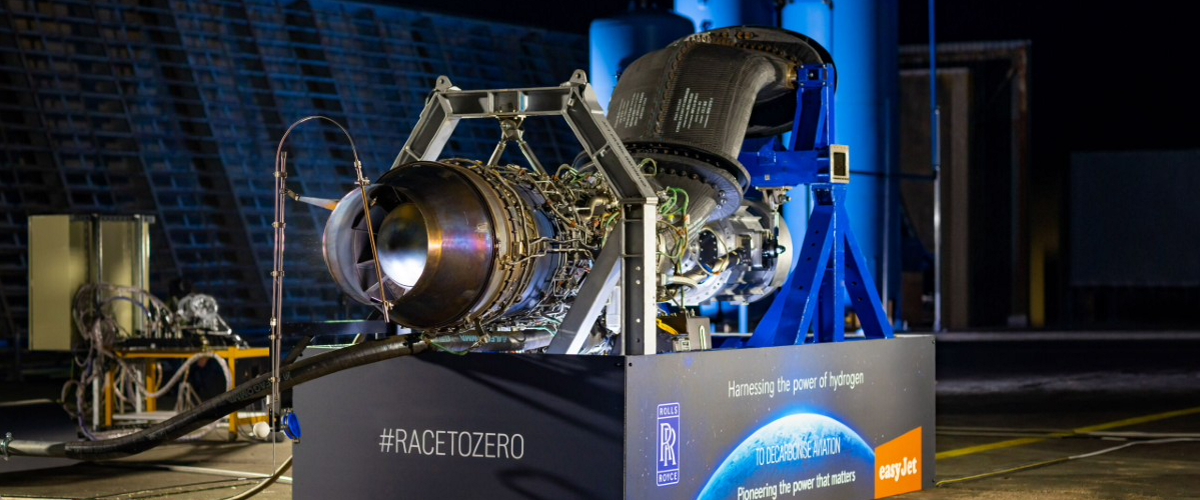 Rolls-Royce провел первое успешное испытание водородного реактивного двигателя