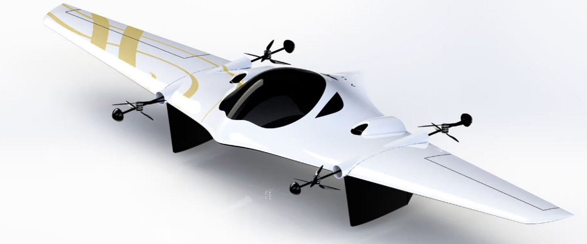 Представлен гибридный 5-местный VTOL для полетов между континентами