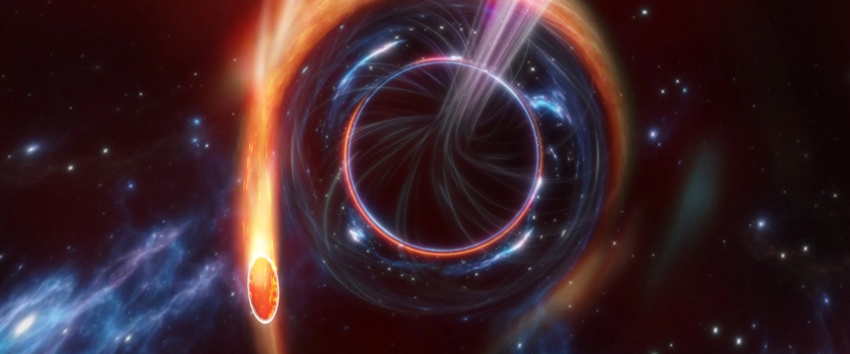 Струя плазмы из черной дыры движется к Земле со скоростью 99,99% от световой