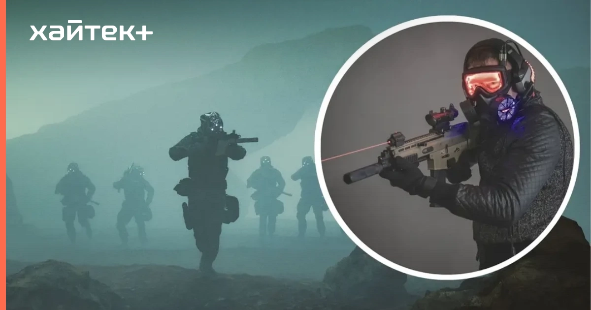 Китайским курсантам показали робота-солдата на телеуправлении